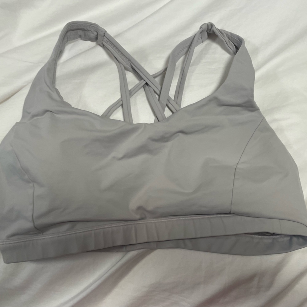 Lululemon FREE TO BE SERENE BRA *LIGHT SUPPORT, C/D CUP size 10 chrome gray